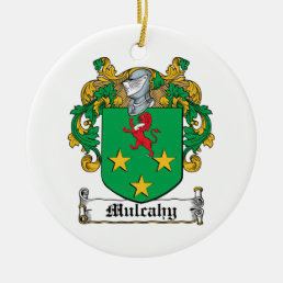 Mulcahy Family Crest Ceramic Ornament