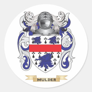 Mulder Coat of Arms (Family Crest) Classic Round Sticker