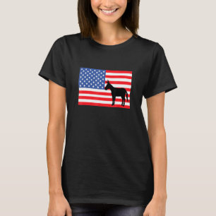 Mule American Flag Mule American Flag T-Shirt