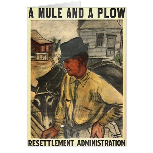 Mule and Plow 1935 Cards (Front)