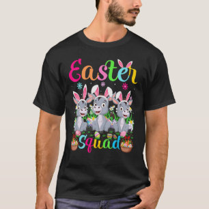 Mule Bunny Ear Easter Squad Mule Happy Easter T-Shirt