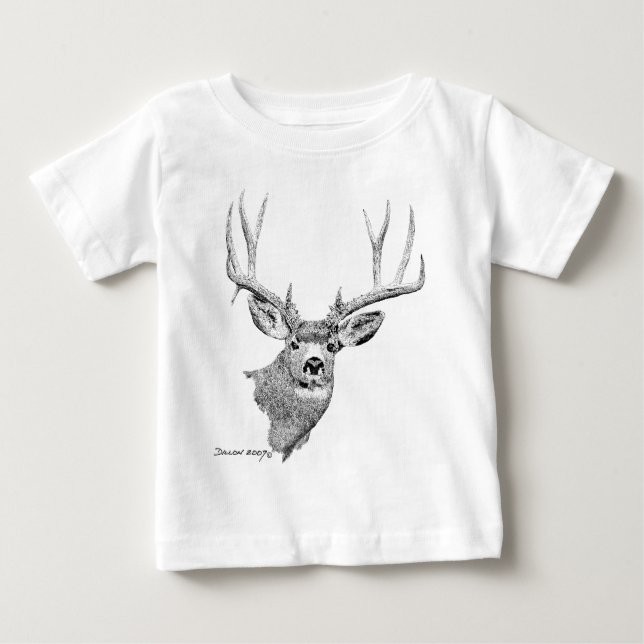 Mule Deer Baby T-Shirt (Front)