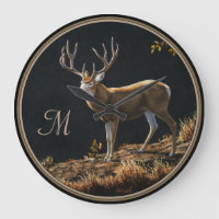 Mule Deer Buck Autumn Trophy Antlers Monogram