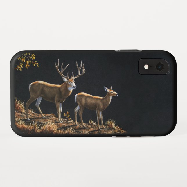 Mule Deer Buck & Doe Case-Mate iPhone Case (Back (Horizontal))