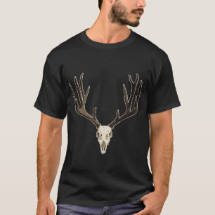 Mule deer buck skull 2025  T-Shirt