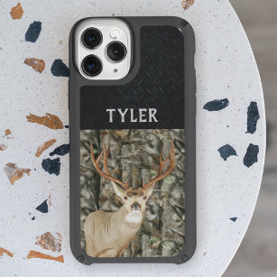 Mule Deer Camo Hunting Name Antlers Buck Speck iPhone 14 Plus Case