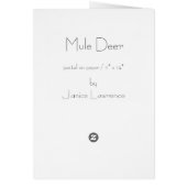 Mule Deer Cards (Back)