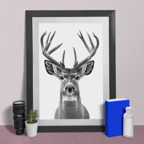 Mule Deer Desert Animal Portrait  Poster