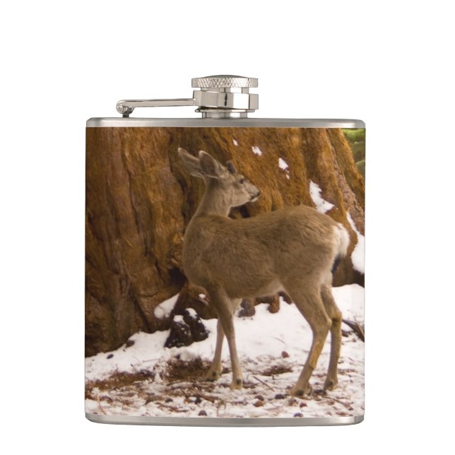 Mule Deer Flask (Front)
