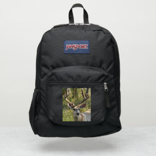 Mule Deer Photo Template Personalize Black JanSport Backpack