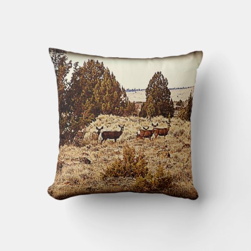 Mule Deer Pillow