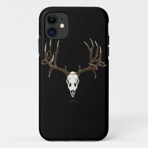 Mule deer skull iPhone 11 case