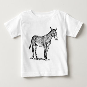 Mule Drawing, Stubborn Baby T-Shirt