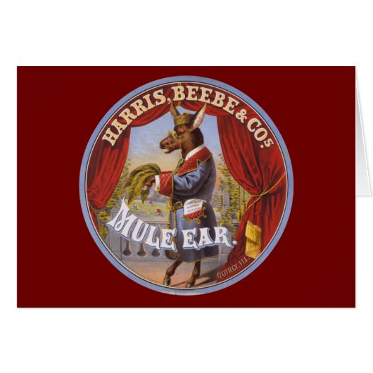 Mule Ear Tobacco Label (Front Horizontal)