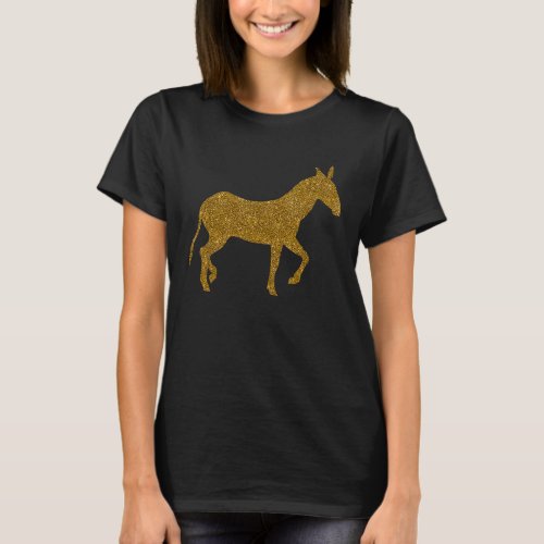 Mule  For Women Girl Donkey Horse Hybrid T_Shirt