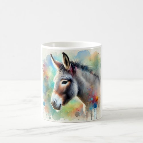 Mule in Watercolor 090724AREF105 _ Watercolor Coffee Mug