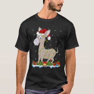 Mule Lover Family Matching Santa Hat Mule Christma T-Shirt