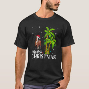 Mule Lovers Men Women Christmas Tree Lights Beach  T-Shirt