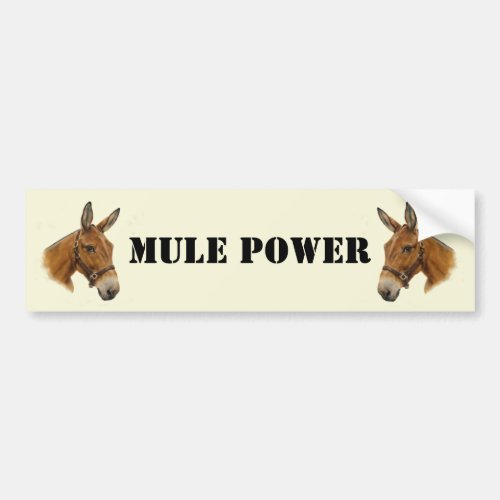 Mule Power Bumper Sticker