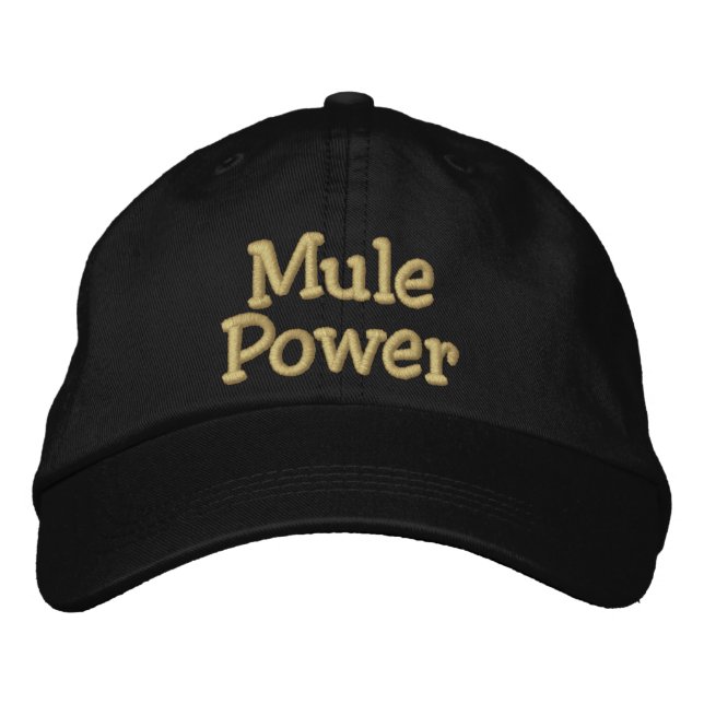Mule Power Embroidered Baseball Hat (Front)