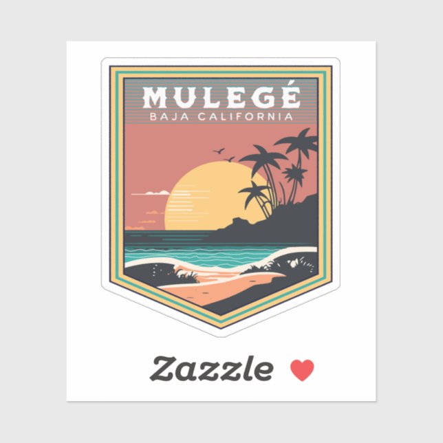 Mulegé Baja California Sur Mexico RV Sticker (Sheet)