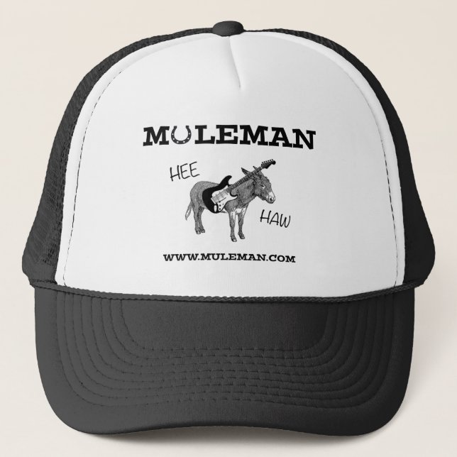 MULEMAN SHORT SLEEVE MEN'S LIGHT T-SHIRT TRUCKER HAT (Front)
