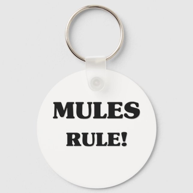 Mules Rule Keychain (Front)
