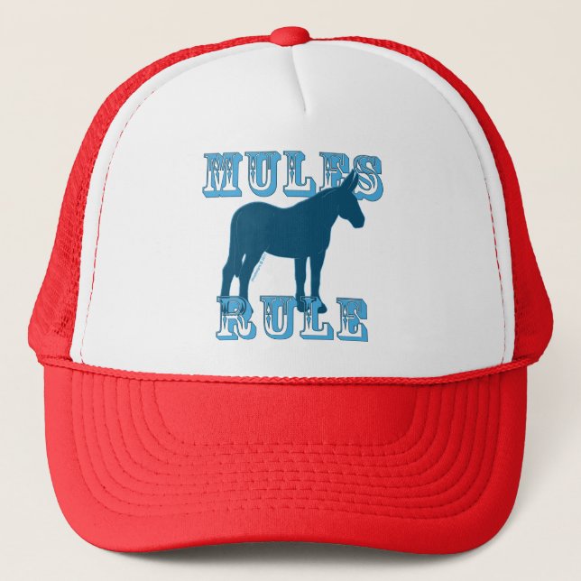 Mules Rule Trucker Hat (Front)