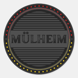 Mülheim City Pride Emblem – German Identity Classic Round Sticker