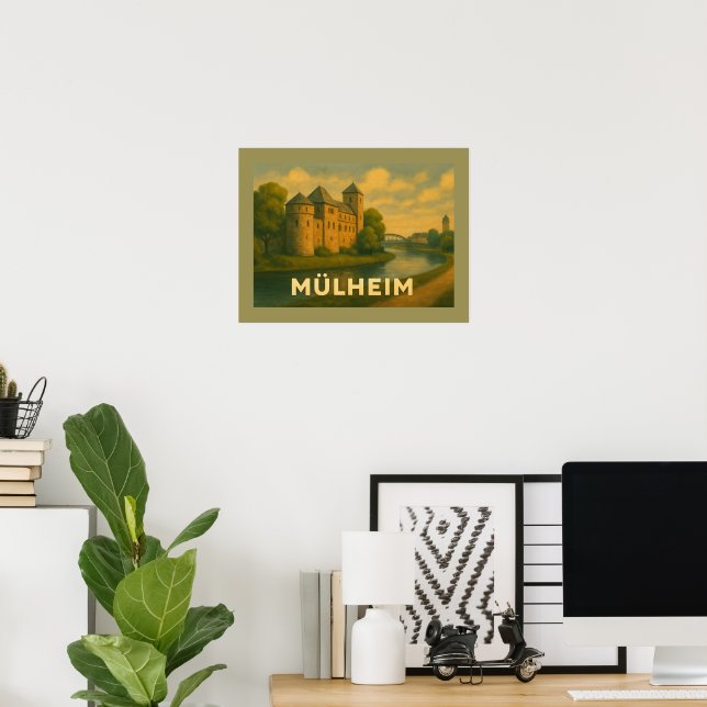 Mülheim Germany City Art Poster (Home Office)