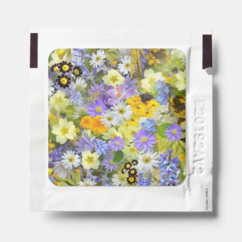 Mulitcolored Floral Background Hand Sanitizer Packet by Awesoma at Zazzle