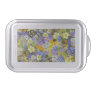 MULITCOLORED FLORAL BACKGROUND PATTERN CAKE PAN