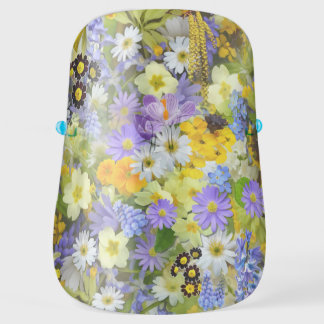 MULITCOLORED FLORAL BACKGROUND PATTERN FACE SHIELD