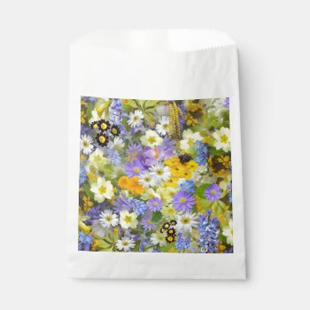 Mulitcolored Floral Background Pattern Favor Bag by Awesoma at Zazzle