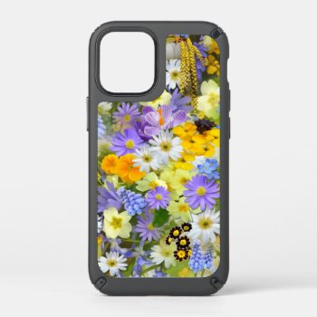 Mulitcolored Floral Background Pattern Speck Iphone 12 Mini Case by Awesoma at Zazzle