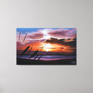 Mulled Mauve Sunset Canvas Print