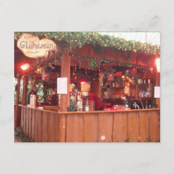 Mulled Wine Booth In Hamburg Postcard by StuffOrSomething at Zazzle
