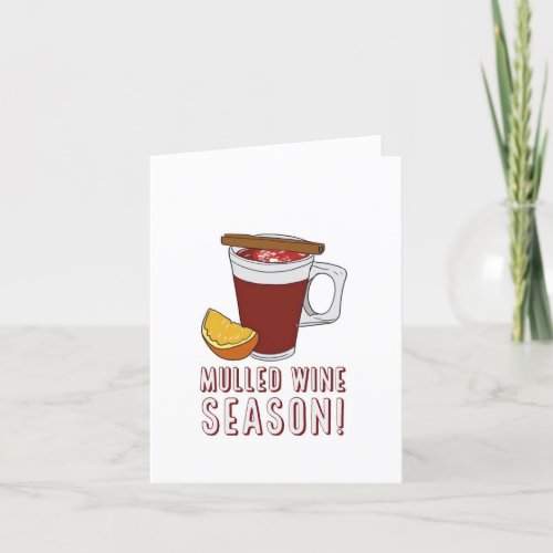 Mulled wine Christmas card Holiday Card