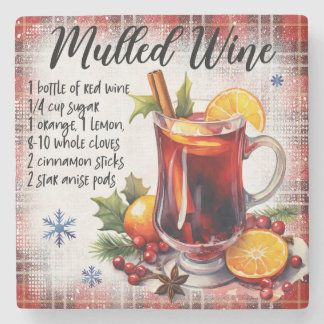 Mulled Wine Recipe Marble Coaster
