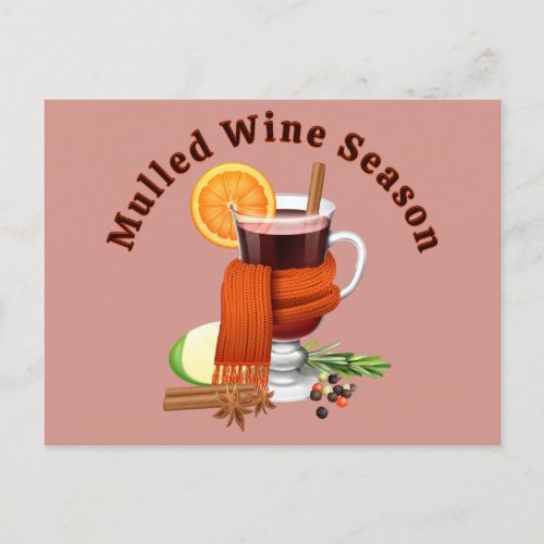 Mulled Wine Season Postcard