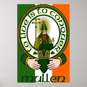 Mullen Clan Motto Poster Print