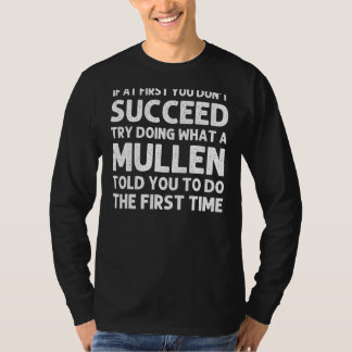 Mullen Surname Family Tree Birthday Reunion Idea T-Shirt