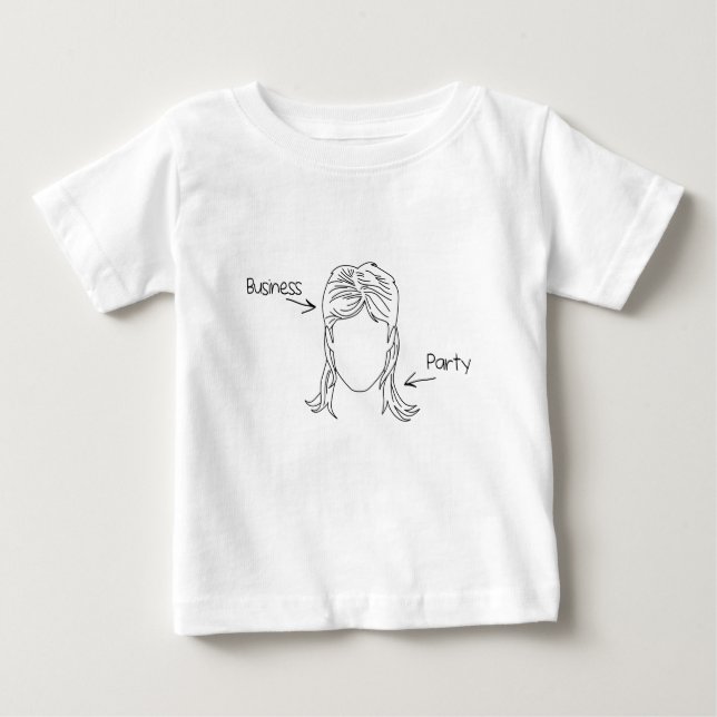 Mullet Anatomy Baby T-Shirt (Front)