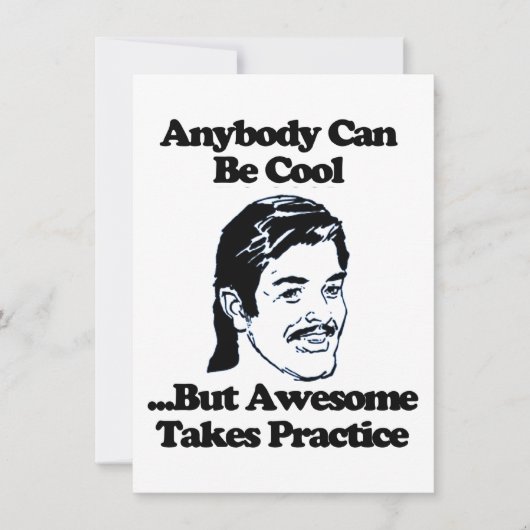 Mullet, Anybody can be cool but awesome... (Front)