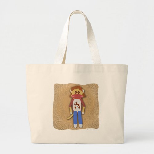 Mullet Monkey Large Tote Bag