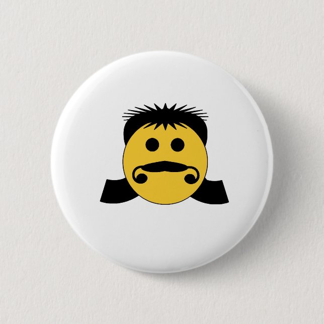 Mullet Pinback Button (Front)