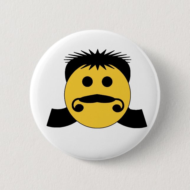 Mullet Pinback Button (Front)