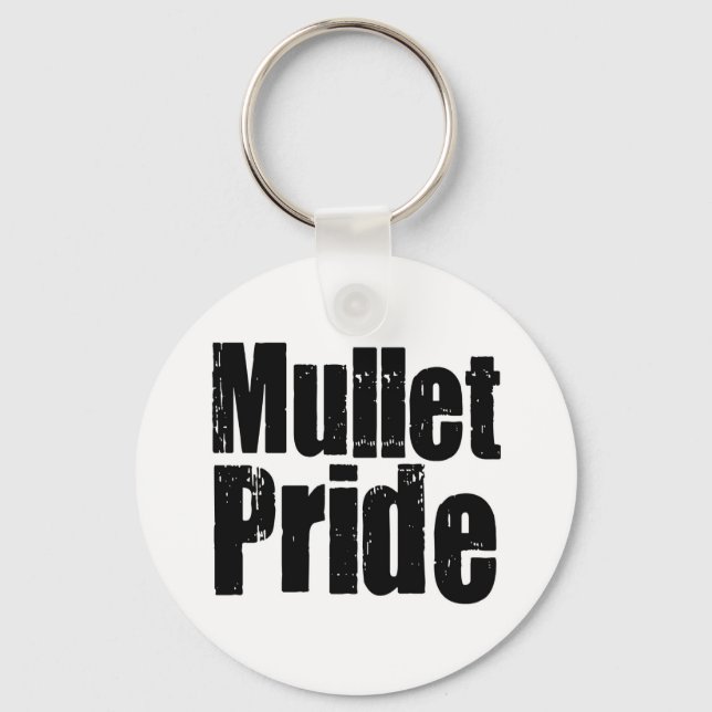 Mullets Rule Keychain (Front)