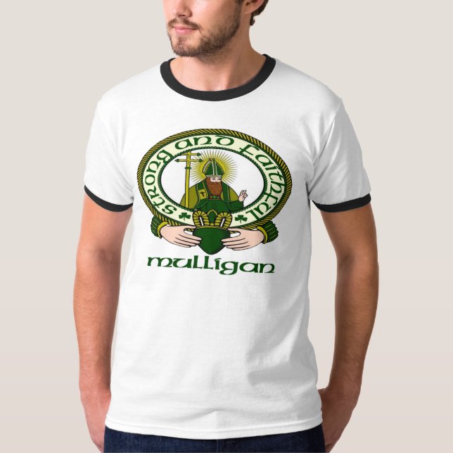 Mulligan Clan Motto T-Shirt (Front)