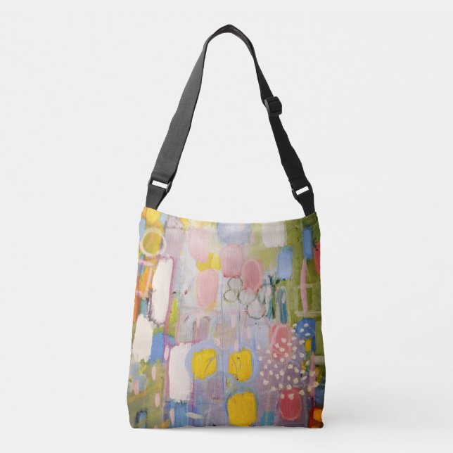 Mult-Color Abstract Art Design Tote Bag (Front)